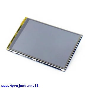 מסך מגע LCD 3.5" 480x320, ממשק RPi