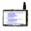 מסך מגע LCD 3.5" 480x320, ממשק RPi
