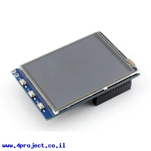 מסך מגע LCD 3.2" 320x240, ממשק RPi