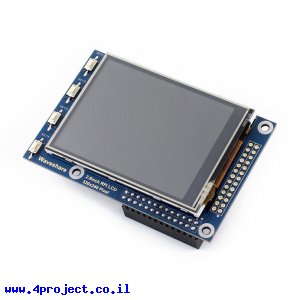 מסך מגע LCD 2.8" 320x240, ממשק RPi