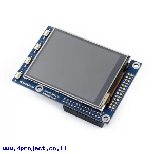 מסך מגע LCD 2.8" 320x240, ממשק RPi