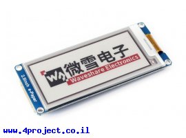 תמונה של מוצר מסך E-Ink ל-3 צבעים (אדום, שחור, לבן) , גודל 2.9", רזולוציה 296x128