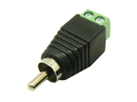 תמונה של מוצר מתאם RCA זכר לטרמינל הברגה