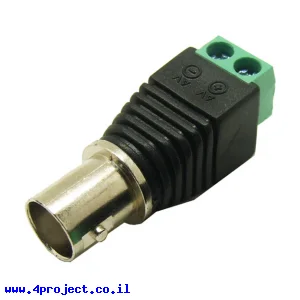 מתאם BNC נקבה לטרמינל הברגה