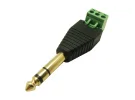תמונה של מוצר מתאם אודיו 1/4" סטריאו לטרמינל הברגה