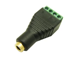 תמונה של מוצר מתאם שקע אודיו TRRS 3.5mm לטרמינל הברגה