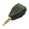 מתאם תקע אודיו TRRS 3.5mm לטרמינל הברגה