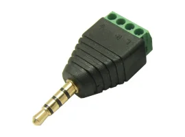 תמונה של מוצר מתאם תקע אודיו TRRS 3.5mm לטרמינל הברגה