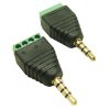 מתאם תקע אודיו TRRS 3.5mm לטרמינל הברגה