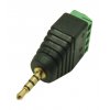 מתאם תקע אודיו TRRS 2.5mm לטרמינל הברגה