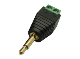 תמונה של מוצר מתאם תקע אודיו 3.5mm מונו לטרמינל הברגה