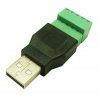 מתאם USB-A זכר לטרמינל הברגה