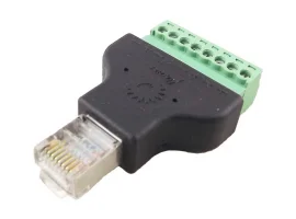 תמונה של מוצר מתאם RJ45 זכר לטרמינל הברגה