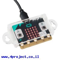 מארז ל-micro:bit מדגם MI:pro עם אוזני הרכבה