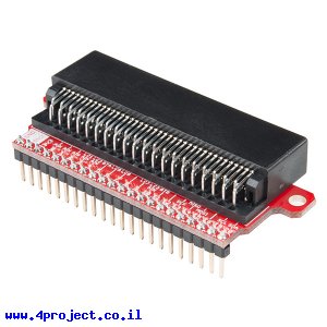 מתאם לכרטיס micro:bit של SparkFun - עם מחברים
