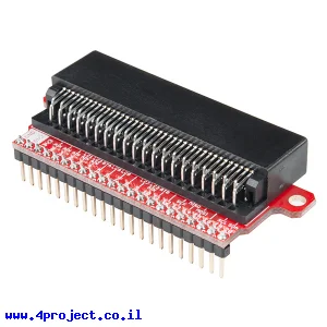 מתאם לכרטיס micro:bit של SparkFun - עם מחברים