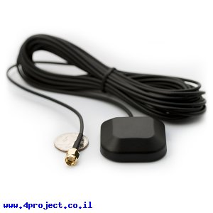 אנטנה ל-GPS, מארז מגנטי, חיבור SMA - גרסה קודמת