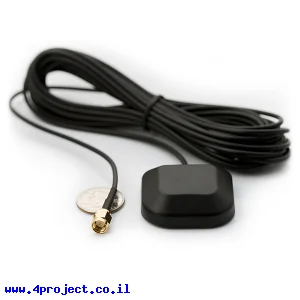 אנטנה ל-GPS, מארז מגנטי, חיבור SMA - גרסה קודמת