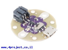 תמונה של מוצר מטען סוללות LiPoly תא אחד - סדרת LilyPad