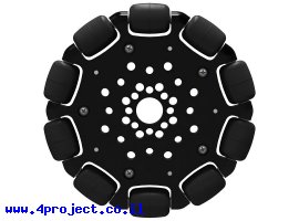 תמונה של מוצר גלגל אומני 4" - חורים בתבנית Actobotics