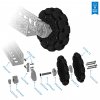 גלגל אומני 4" - חורים בתבנית Actobotics