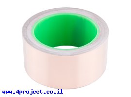 תמונה של מוצר סרט נחושת - Copper Tape - רוחב 50.8 מ"מ - דבק מוליך