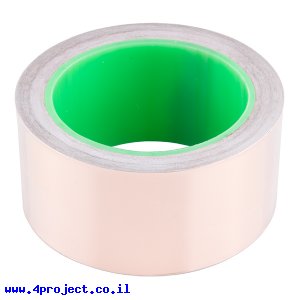 סרט נחושת - Copper Tape - רוחב 50.8 מ"מ - דבק מוליך