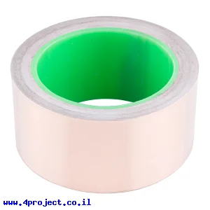 סרט נחושת - Copper Tape - רוחב 50.8 מ"מ - דבק מוליך