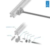 מתאם מוגבה לחיבור אנכי של X-Rail