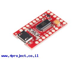 תמונה של מוצר מתאם USB ל-Serial בעזרת רכיב FT231X
