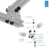 פרופיל X-Rail - אורך 7.50" (190.5 מ"מ)