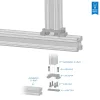 פרופיל X-Rail - אורך 10.50" (266.7 מ"מ)