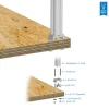 פרופיל X-Rail - אורך 10.50" (266.7 מ"מ)