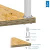 פרופיל X-Rail - אורך 10.50" (266.7 מ"מ)