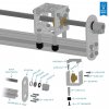 פרופיל X-Rail - אורך 13.50" (342.9 מ"מ)