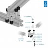 פרופיל X-Rail - אורך 13.50" (342.9 מ"מ)