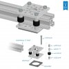 פרופיל X-Rail - אורך 13.50" (342.9 מ"מ)