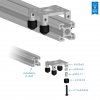 פרופיל X-Rail - אורך 13.50" (342.9 מ"מ)