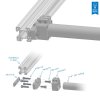 פרופיל X-Rail - אורך 13.50" (342.9 מ"מ)