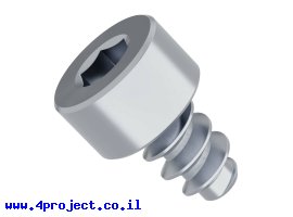 תמונה של מוצר בורג אלן לפלסטיק M4x6mm - חבילה של 25