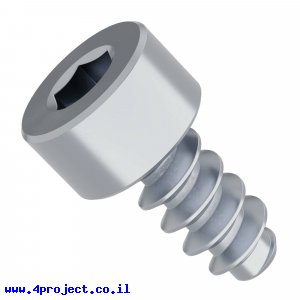 בורג אלן לפלסטיק M4x8mm - חבילה של 25