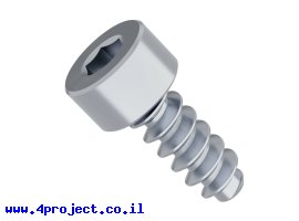 תמונה של מוצר בורג אלן לפלסטיק M4x10mm - חבילה של 25