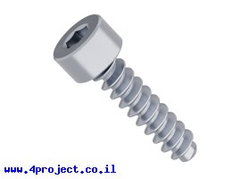 תמונה של מוצר בורג אלן לפלסטיק M4x16mm - חבילה של 25