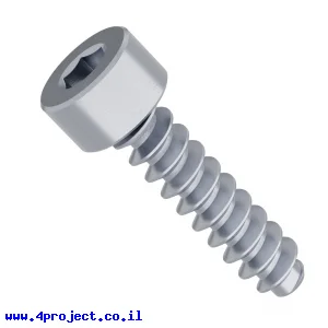 בורג אלן לפלסטיק M4x16mm - חבילה של 25