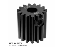 תמונה של מוצר גלגל שיניים MOD0.8 לציר 5 מ"מ עגול, פלדה - 15 שיניים