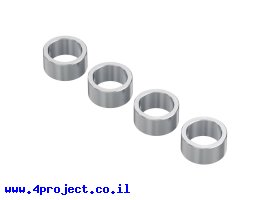 תמונה של מוצר ספייסר פלדה 6.0/8.0 מ"מ - אורך 4 מ"מ - חבילה של 4