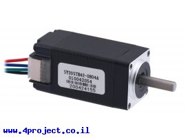 תמונה של מוצר מנוע צעד 200 צעדים, 20x42 מ"מ, 4.3V/0.8A