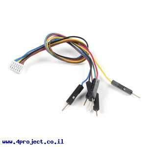 מחבר JST-GH 6-pin לזכר Dupont