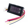 מד מתח/זרם עד 100VDC/10A - תצוגה אדומה/כחולה