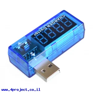 מד מתח/זרם בחיבור USB - דגם ChargerDoctor